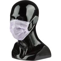 Маска медицинская 3-х сл., резинка, лиловый, Sense, картон 50шт/уп