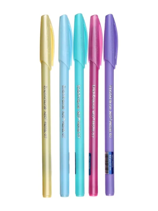 Ручка шариковая ErichKrause Neo Pastel Pearl, узел 0.7 мм, синяя, МИКС