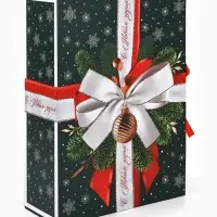 Коробка подарочная - книга &laquo;С Новым годом&raquo;, 27&times;19.5&times;8 см