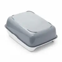 Лоток для кошек, 50.5&times;39&times;23 с, без сетки, пластик, серый