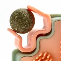 Игрушка-чесалка для кошек с кошачьей мятой 16 см, розовая