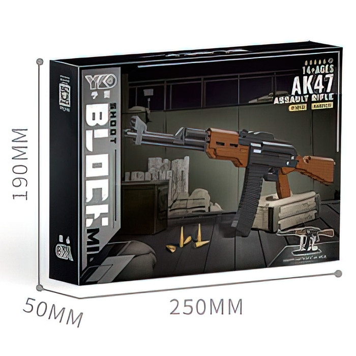 Конструктор-Мини «Оружие. АК-47», 808 деталей Конструктор-Мини «Оружие. АК-47», 808 деталей