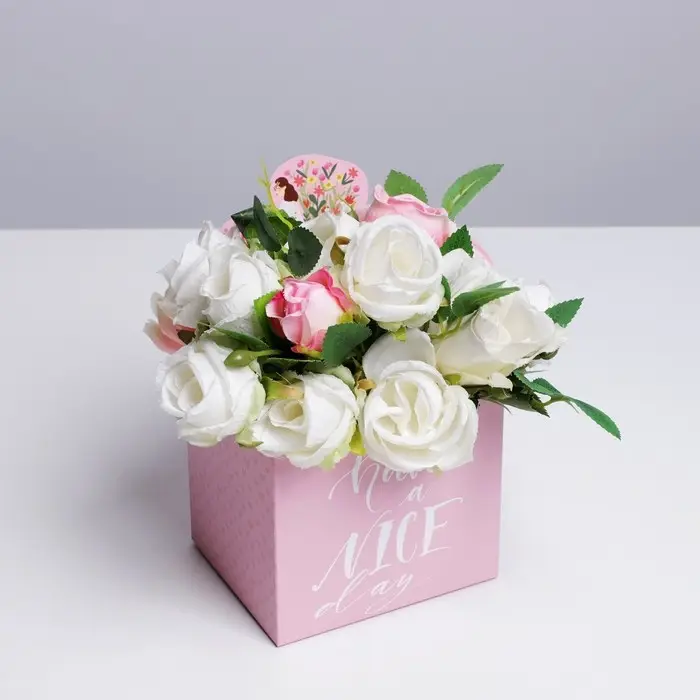 Коробки для мини букетов HAVE A NICE DAY, 12×20×10 см