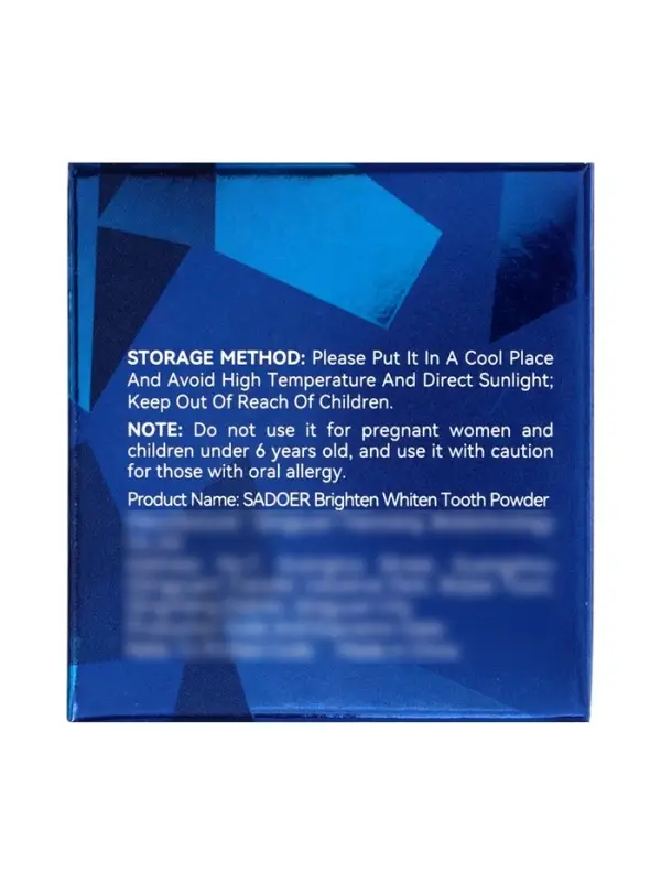 Отбеливающий зубной порошок SADOER, 50 г