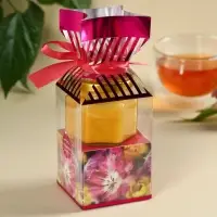 Набор «Вдохновляй»: чай чёрный с клубникой 50 г., крем-мёд с апельсином 120 г. Набор «Вдохновляй»: чай чёрный с клубникой 50 г., крем-мёд с апельсином 120 г.