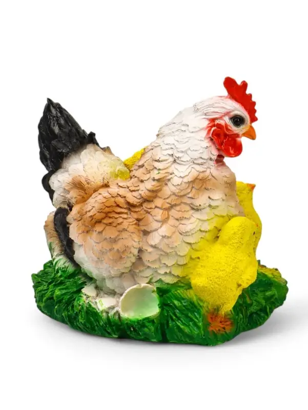 Садовая фигура из полистоуна &laquo;Курица Наседка&raquo;, 27&times;20&times;22 см
