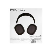 Наушники беспроводные P9 ProMax, полноразмерные, BT5.0, микрофон, Jack 3.5 мм,150 мАч,чёрные