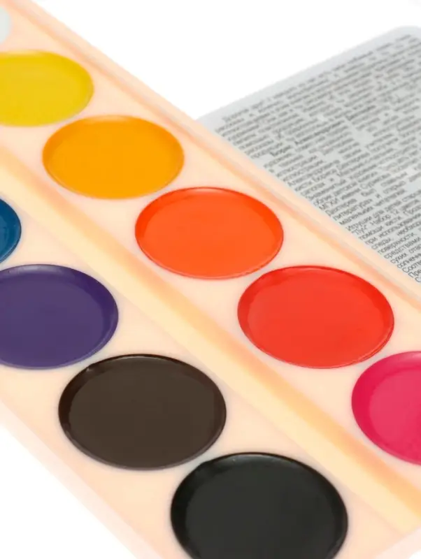 Акварель &laquo;Луч. Школа творчества&raquo;, 12 цветов, без кисти