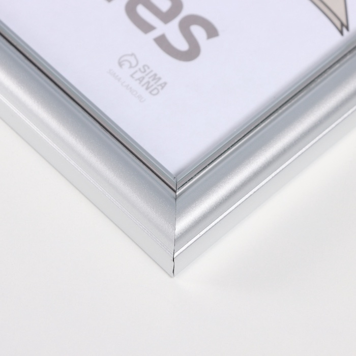 Фоторамка пластик Фоторамка пластик "Пиксель" 30х40 см, серебро