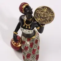 Фигурка - подсвечник &laquo;Африканка с подносом&raquo;, d=5.5 см