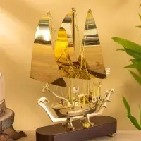 Корабль сувенирный 23х6,5х30 см, латунь