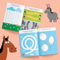 IQ-блокнот с заданиями «Линии и узоры», 24 стр., 12 × 17 см, Синий трактор IQ-блокнот с заданиями «Линии и узоры», 24 стр., 12 × 17 см, Синий трактор