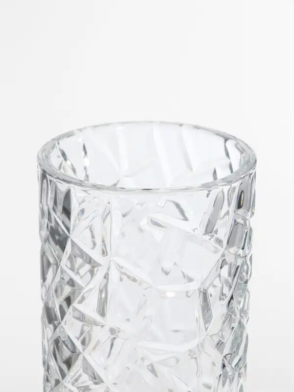 Ваза стекло настольная  Ваза стекло настольная "Шерри" геометрия, 29х11,5 см, прозрачный