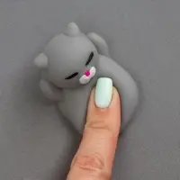 Антистресс игрушка - мялка &laquo;Кошечка&raquo;, серый
