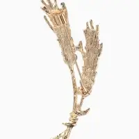 Брошь &laquo;Колосья&raquo; пшеницы, цвет жёлтый в золоте