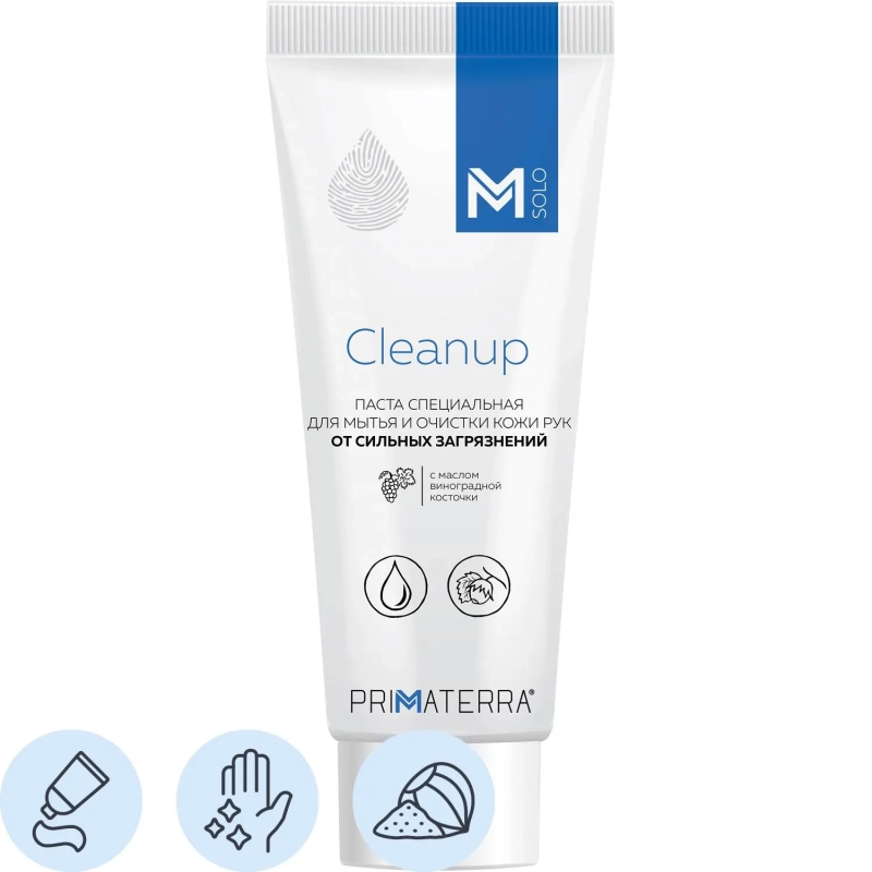 Паста очищающая М SOLO Cleanup для рук с натуральн 100 мл