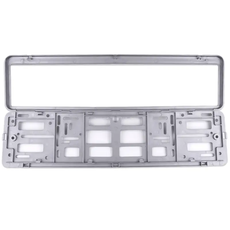 Рамка под номерной знак двусоставная (серебристый металлик) AVS RN-16