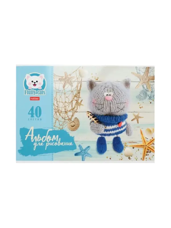 Альбом для рисования А4, 40 листов, на скобе, Hatber «Уютные котики» МИКС Альбом для рисования А4, 40 листов, на скобе, Hatber «Уютные котики» МИКС