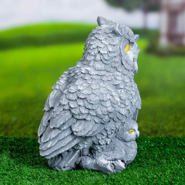 Садовая фигура Садовая фигура "Сова - семья" 23х21х15см