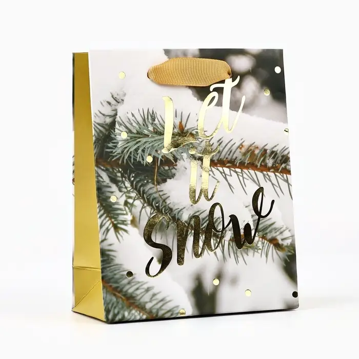 Пакет подарочный новогодний ламинированный «Зимний лес», S 5.5 см х 15 см х 12 см Пакет подарочный новогодний ламинированный «Зимний лес», S 5.5 см х 15 см х 12 см