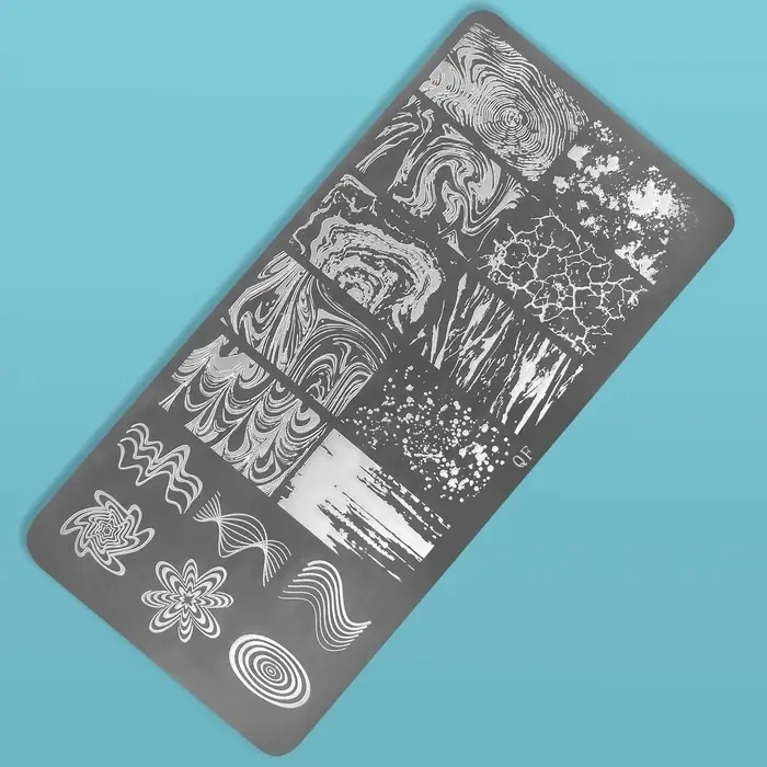Пластина для стемпинга металлическая &laquo;Узор&raquo;, 12&times;6 см