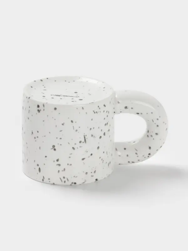 Кружка Доляна &laquo;Сплэш&raquo;, 350 мл, 14&times;8.8&times;8 см, фарфор, белая