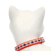 Набор ошейников для кошек &laquo;По-полюшку&raquo;, 30&times;1 см, оранжевый, чёрный