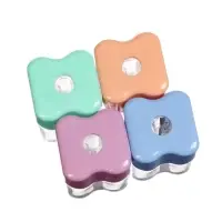 Точилка ErichKrause Wave Mini Pastel Bloom, с контейнером, МИКС