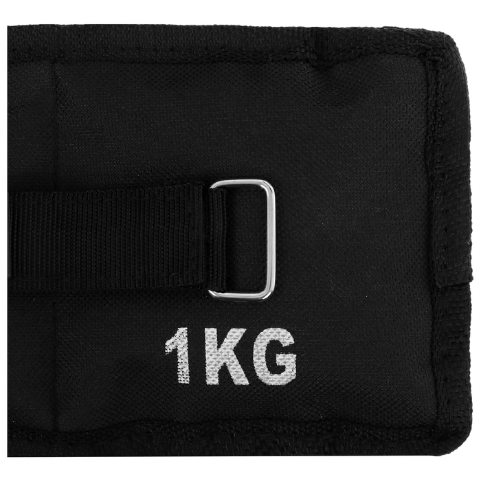 Утяжелители ONLYTOP, 2 шт. х 1 кг, цвет чёрный Утяжелители ONLYTOP, 2 шт. х 1 кг, цвет чёрный