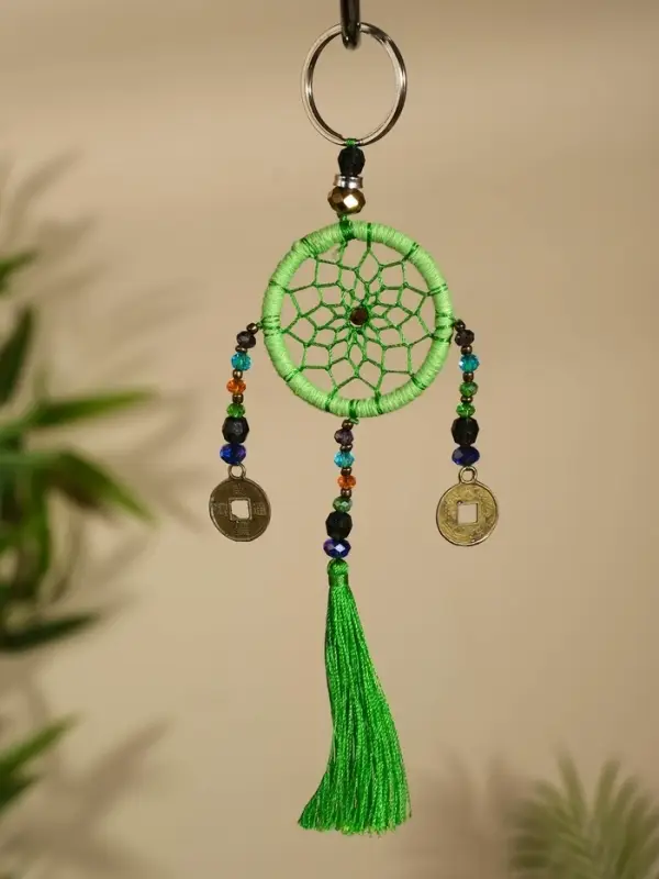 Брелок &laquo;Ловец снов&raquo;, 4&times;15 см, светло-зелёный