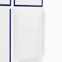 Информационный стенд &laquo;Уголок потребителя&raquo; 4 кармана (3 плоских А4, 1 объёмный А4), цвет синий