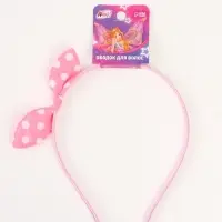 Ободок для волос «Бантик» розовый, Винкс