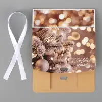 Коробка подарочная, самосборная двухсторонняя &laquo;Новогодние чудеса&raquo;, 16.5&times;12&times;5 см
