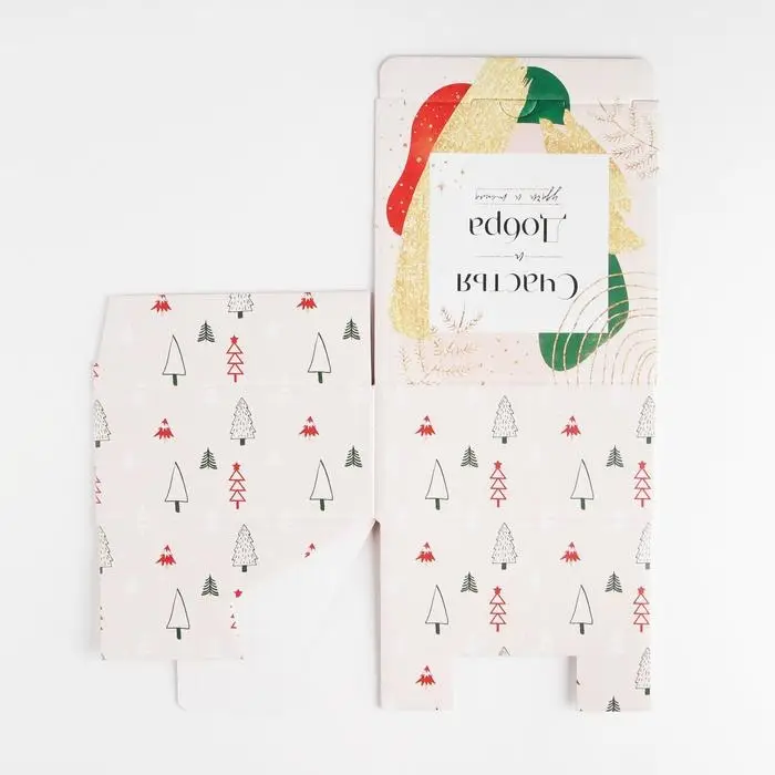 Коробка подарочная новогодняя складная &laquo;Счастья и Добра&raquo;, 15 х 15 х 7 см, Новый год