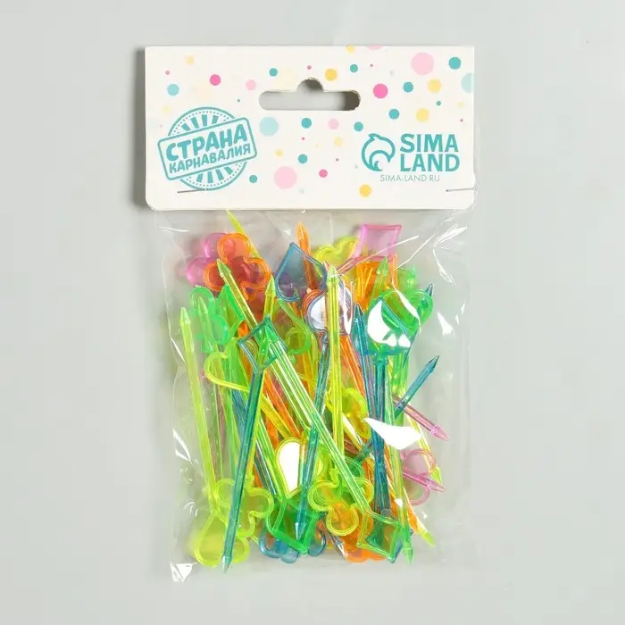 Шпажки для канапе, набор 50 шт.