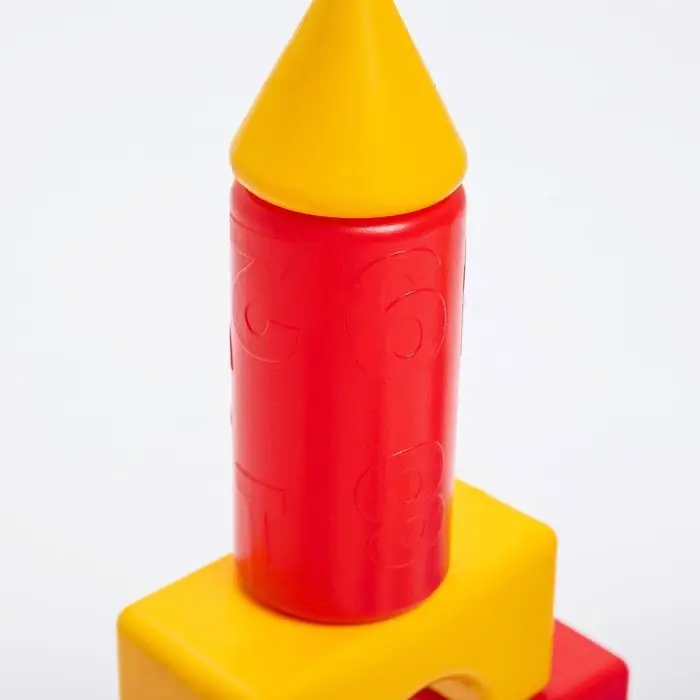 Кубики детские, пластиковые, цветные, 21 штука, 6&times;6 см