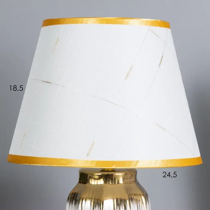 Лампа настольная &laquo;Мартина&raquo; 1&times;40 Вт Е14 белый/золото 24&times;24&times;40 см