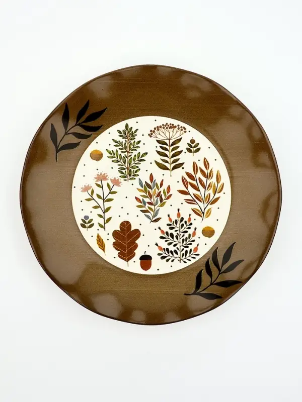 Тарелка керамическая плоская &laquo;Флора&raquo;, 21.5 см, Dolce Ceramo