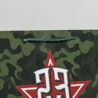 Пакет подарочный ламинированный, упаковка, &laquo;С праздником!&raquo;, L 28 х 38 х 9 см