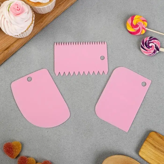 Набор шпателей кондитерских «Дом» 11,2 × 6,5 см, 10 × 7 см, 3 шт Набор шпателей кондитерских «Дом» 11,2 × 6,5 см, 10 × 7 см, 3 шт