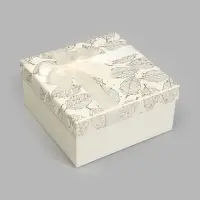 Набор коробок 3 в 1 квадрат (19*19*9,8/17*17*8/15*15*6,5 см) золотой