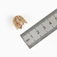 Шапочки для бусин (набор 10 шт.), СМ-051-1, 16&times;15 мм, цвет золото