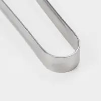 Щипцы для барбекю, длина 34 см, толщина 1.5 мм, нержавеющая сталь, серебристые