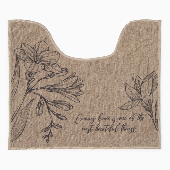 Набор ковриков для ванной Этель Набор ковриков для ванной Этель "Beautiful" 2 шт, 48х78 см, 40х45 см