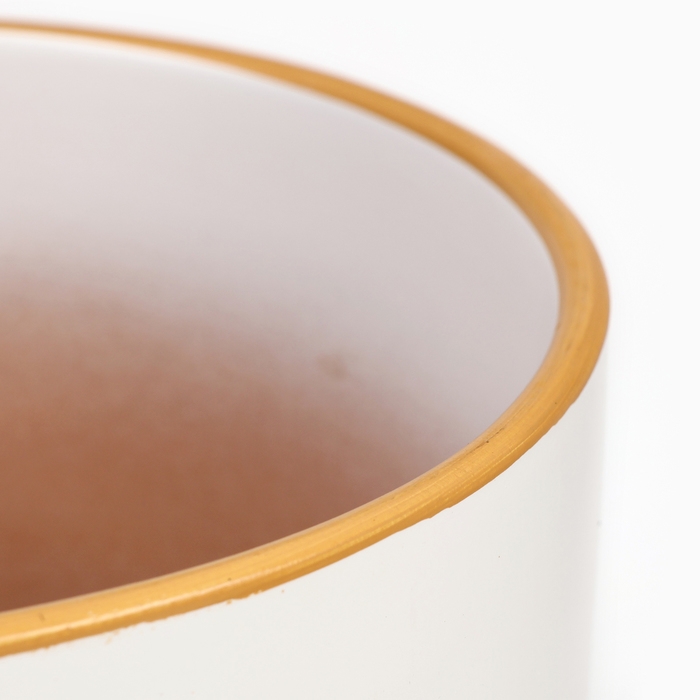 Горшок цветочный Горшок цветочный "Космея" белый, 4,7 л