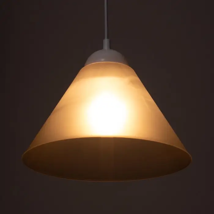 Плафон отдельный «Конус», Е27, дымчатый, 25×25×15 см