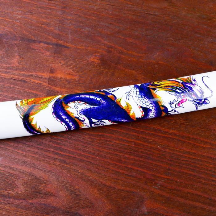 Сувенирное оружие «Катана Иайта» 103 см, белые ножны с синим драконом Сувенирное оружие «Катана Иайта» 103 см, белые ножны с синим драконом