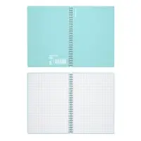 Тетрадь на спирали ErichKrause. Pastel А5, 80 листов, в клетку, пластиковая обложка, блок офсет, белизна 100%, МИКС