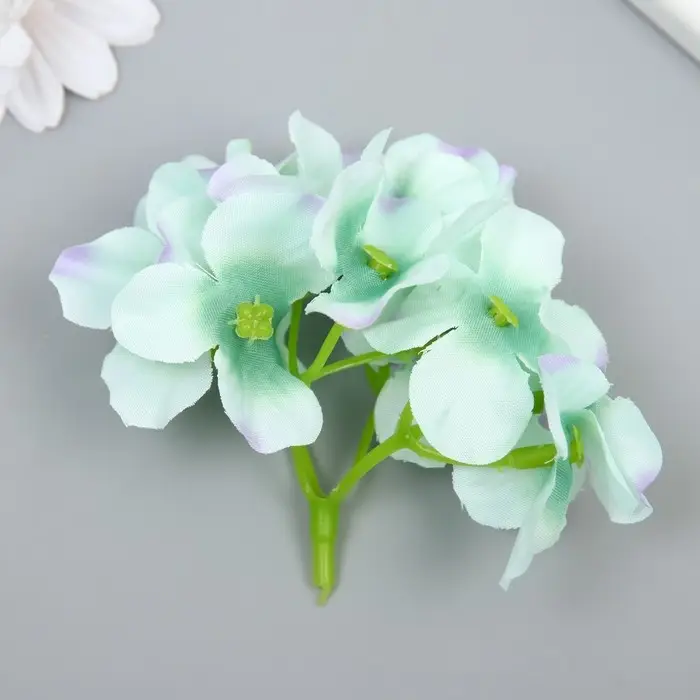 Цветы для декорирования Цветы для декорирования "Гортензия" сиренево-голубые 10х10 см