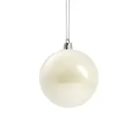 Ёлочные игрушки &laquo;Мелодия&raquo; волны диско, шары новогодние, d=6 см, набор 9 шт. серый/белый